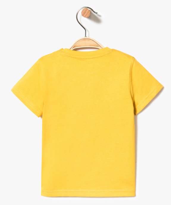 Tee-shirt bébé garçon à manches courtes et grand motif devant vue2 - GEMO(BEBE DEBT) - GEMO