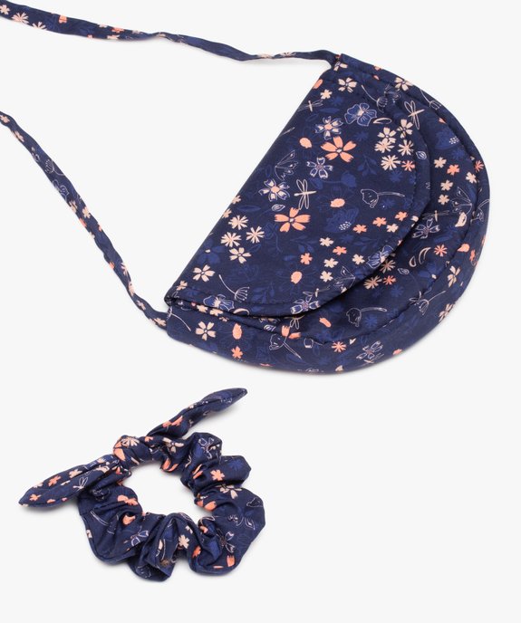 Sac fille à petites fleurs avec chouchou pour les cheveux vue3 - GEMO (ENFANT) - GEMO