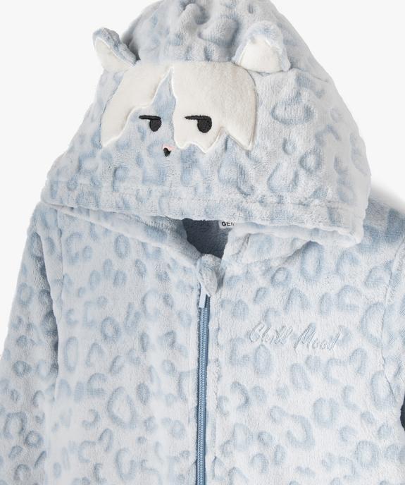 Combinaison pyjama à capuche motif animal fille - GEMO (JUNIOR) Combinaison pyjama à capuche motif animal fille vue2 - GEMO (JUNIOR) - GEMO
