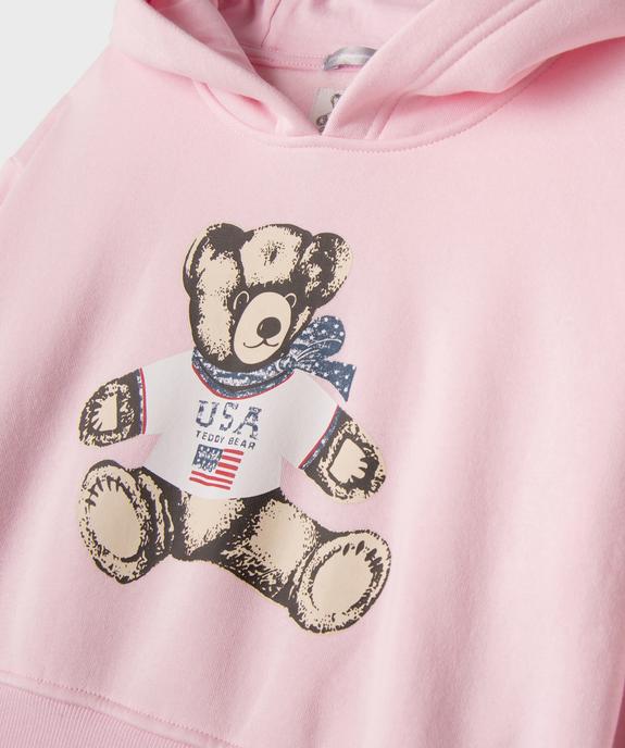 Sweat à capuche court fille - LuluCastagnette x Alizée vue3 - LULU CASTAGNETTE G4G D - GEMO