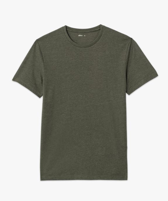 Tee-shirt à manches courtes et col rond homme vue4 - GEMO 4G HOMME - GEMO