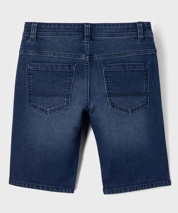 Bermuda en denim coupe slim garçon vue7 - GEMO (JUNIOR) - GEMO