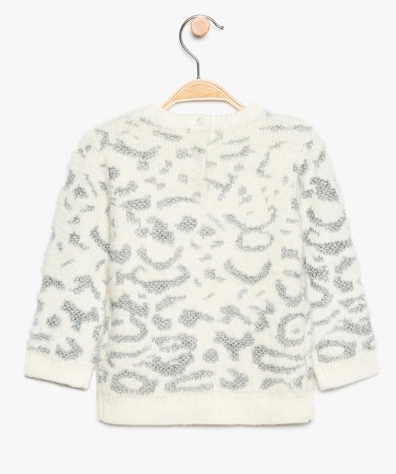 Pull bébé fille en maille duveteuse et pailletée vue2 - GEMO(BEBE DEBT) - GEMO