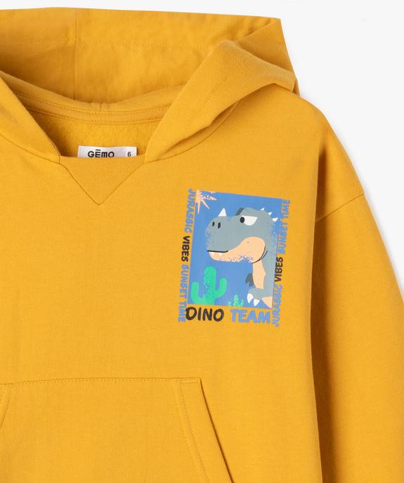Sweat à capuche douillet imprimé garçon vue3 - GEMO (ENFANT) - GEMO