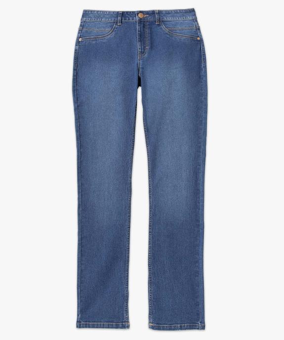 Jean femme coupe Regular stretch vue4 - GEMO 4G FEMME - GEMO