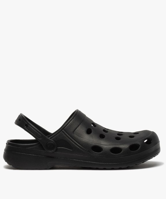 Sabots homme unis souples avec perforations vue1 - GEMO (PLAGE) - GEMO