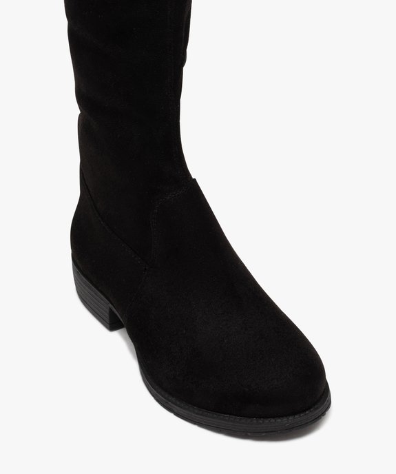 Bottes fille unies en suédine avec tige souple vue5 - GEMO (ENFANT) - GEMO