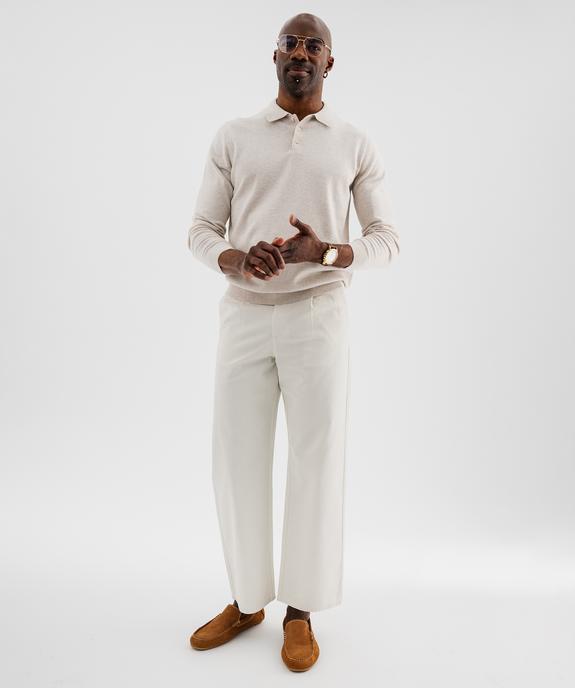 Pantalon chino coupe large homme vue5 - GEMO 4G HOMME - GEMO