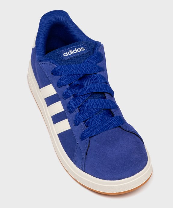 Baskets basses en cuir suédé Grand Court 00s garçon - Adidas vue5 - ADIDAS - GEMO