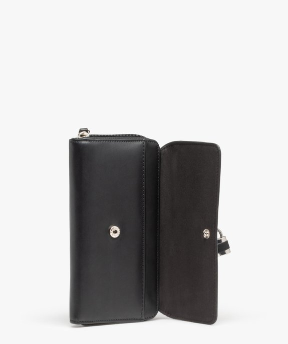 Portefeuille femme multirangement avec cadenas fantaisie vue3 - GEMO (ACCESS) - GEMO
