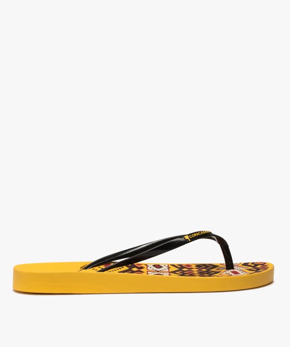 Tongs femme imprimées à fines brides - Copacabana vue2 - COPACABANA - GEMO