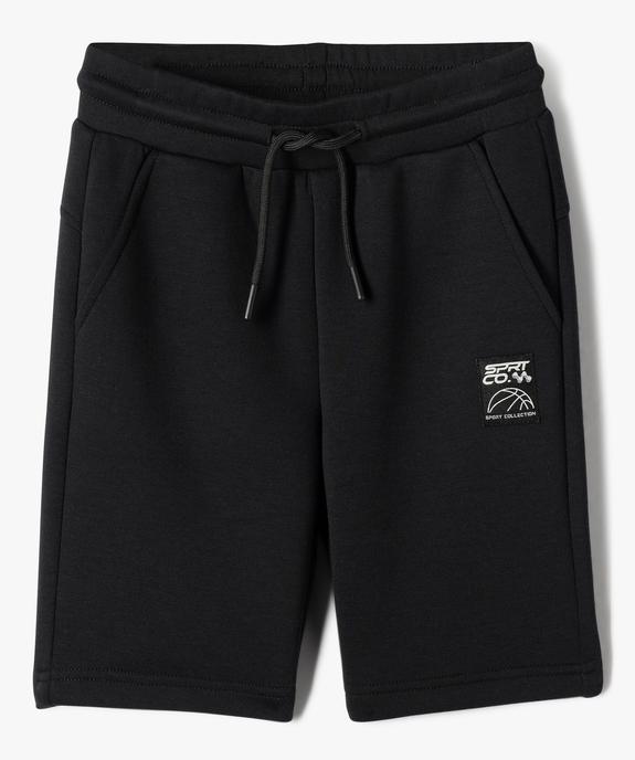 Bermuda en maille douce et extensible à taille élastiquée garçon vue1 - GEMO (ENFANT) - GEMO