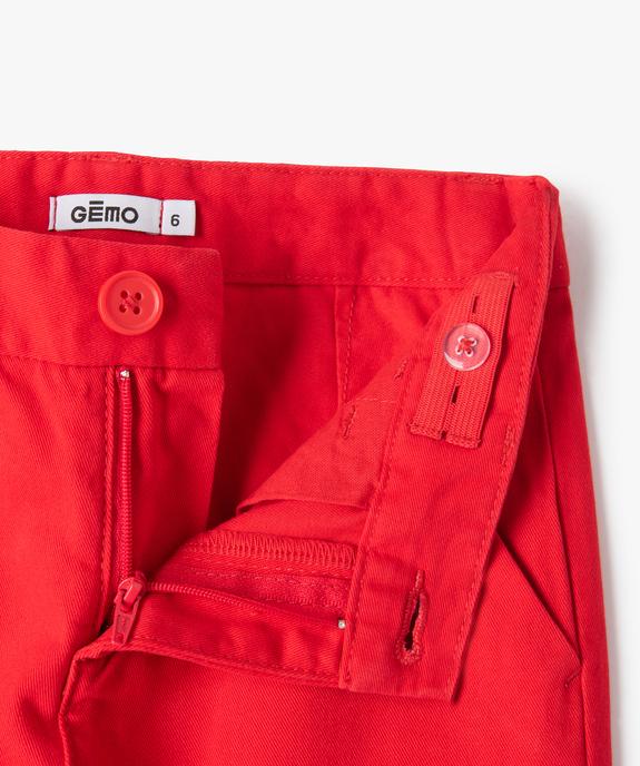 Pantalon chino en coton garçon vue2 - GEMO 4G GARCON - GEMO