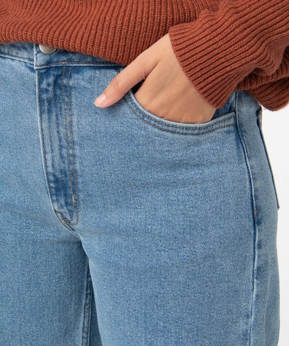 Jean femme « wide leg » taille haute vue2 - GEMO(FEMME PAP) - GEMO