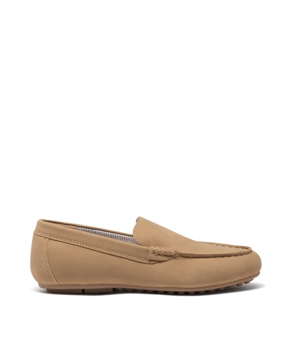 Mocassins garçon unis en suédine avec surpiqûres  vue1 - GEMO 4G GARCON - GEMO