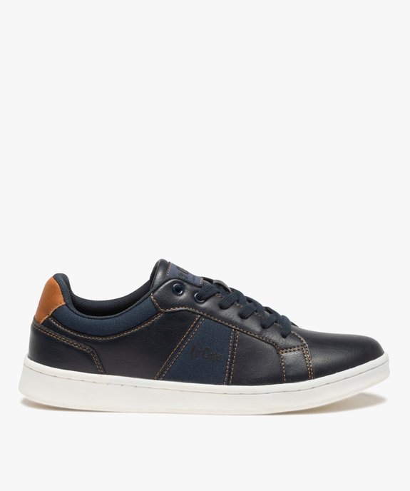 Baskets homme unies en toile et matière lisse – Lee Cooper vue1 - LEE COOPER - GEMO