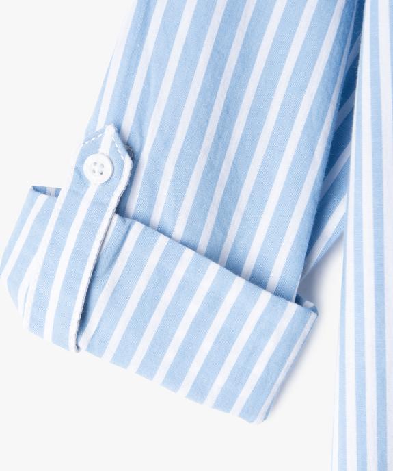 Chemise manches longues à rayures et imprimé garçon - LuluCastagnette vue4 - LULUCASTAGNETTE - GEMO