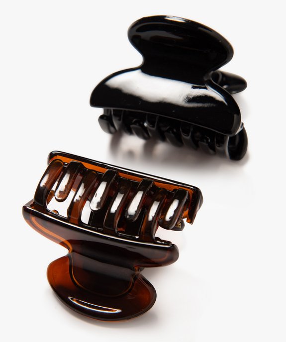 Pince crabe mini format femme (lot de 2) vue2 - GEMO (ACCESS) - GEMO