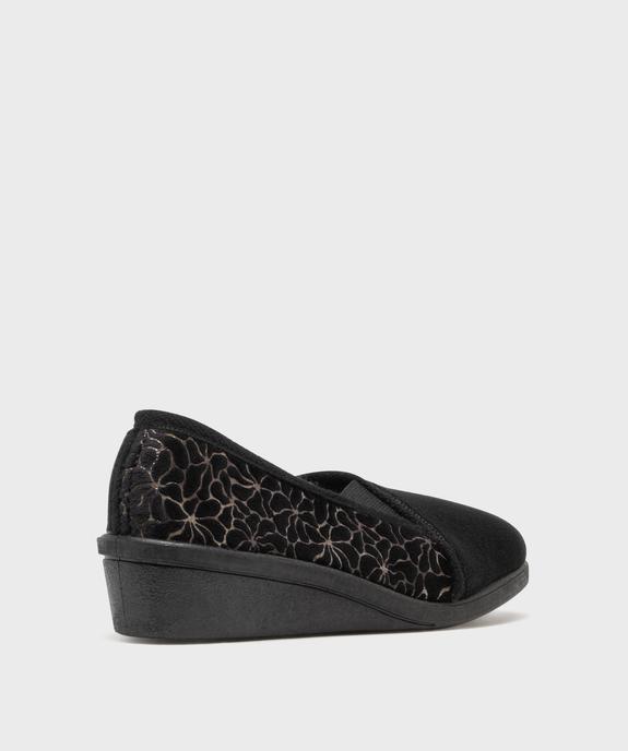 Chaussons enveloppants dessus velours femme vue5 - G'FLEX GEMO FOR GOOD - GEMO