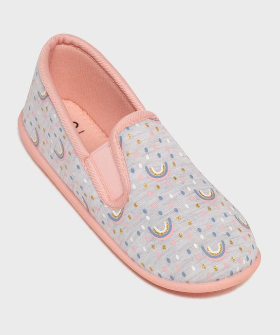 Chaussons enveloppants à motifs arc-en-ciel fille vue5 - GEMO (ENFANT) - GEMO