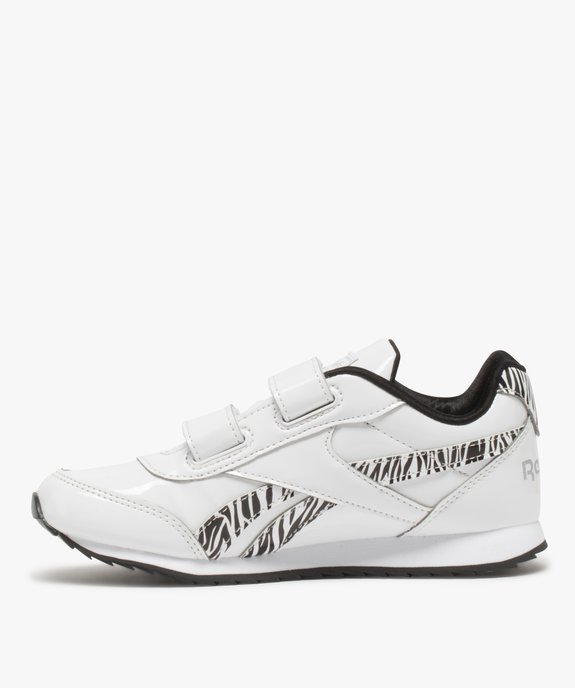 Baskets fille avec motifs zébrés à fermeture scratch - Reebok vue3 - REEBOK - GEMO