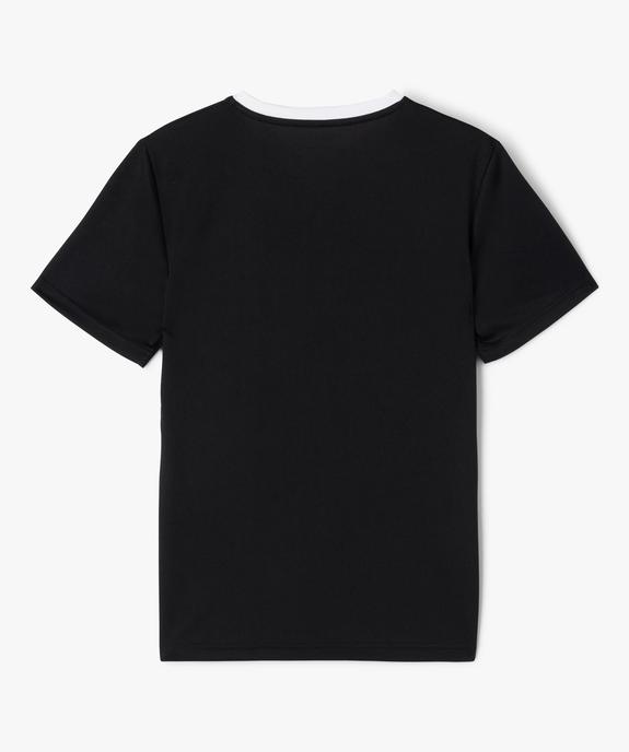 Tee-shirt de sport à manches courtes garçon vue3 - GEMO (JUNIOR) - GEMO