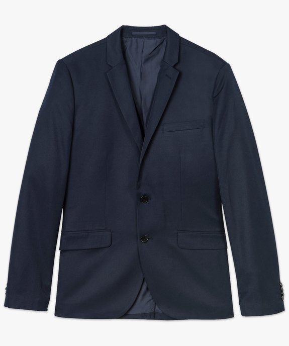 Veste de costume homme unie effet légèrement satiné vue4 - GEMO (HOMME) - GEMO