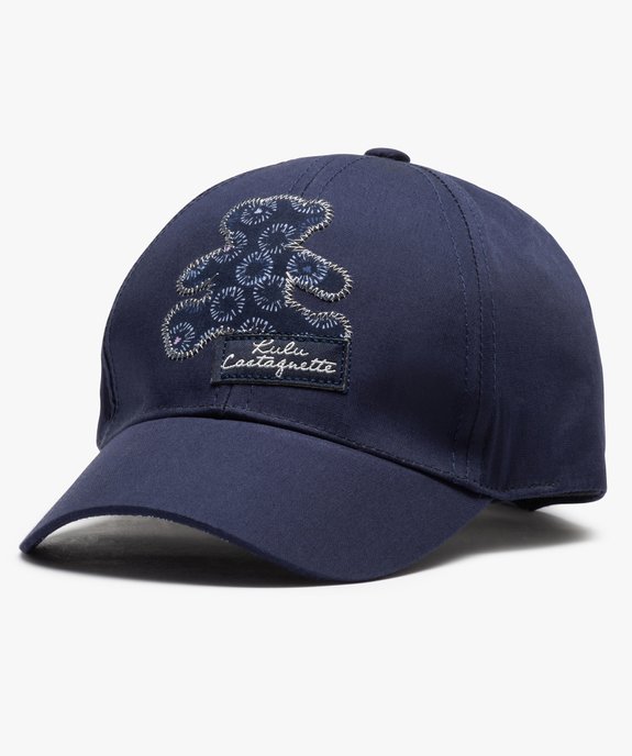 Casquette bébé fille motif ours brodé - LuluCastagnette vue1 - LULUCASTAGNETTE - GEMO