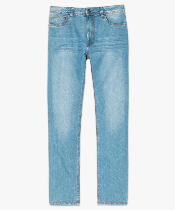 Jean homme regular 5 poches taille normale longueur L34 vue4 - GEMO (HOMME) - GEMO