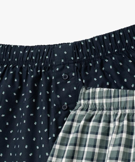 Caleçons imprimés homme (lot de 2) vue2 - GEMO(HOMWR HOM) - GEMO
