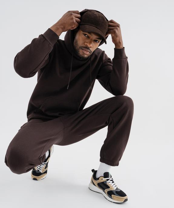 Sweat à capuche en molleton doux homme vue5 - GEMO 4G HOMME - GEMO