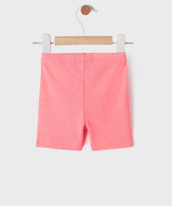 Legging court en maille côtelée bébé fille vue3 - GEMO(BEBE DEBT) - GEMO