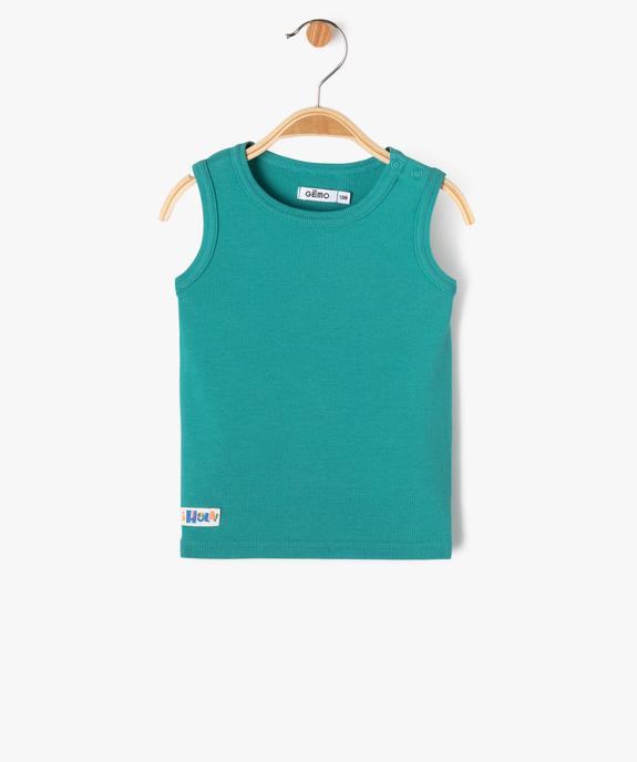 Débardeur en maille côtelée bébé garçon vue1 - GEMO(BEBE DEBT) - GEMO