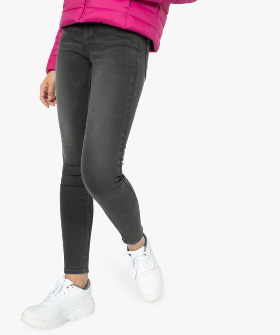 Jean femme coupe skinny taille basse en stretch vue1 - GEMO(FEMME PAP) - GEMO