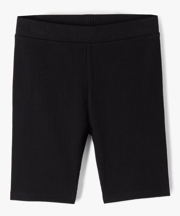 Short fille cycliste en maille côtelée vue1 - GEMO 4G FILLE - GEMO