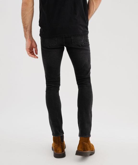 Jean skinny en denim de coton stretch homme vue4 - GEMO 4G HOMME - GEMO