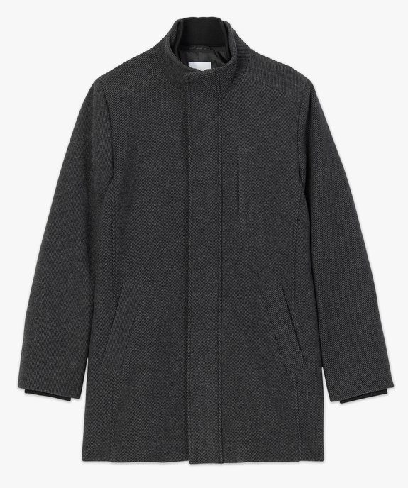 Manteau homme mi-long à col montant  vue4 - GEMO (HOMME) - GEMO