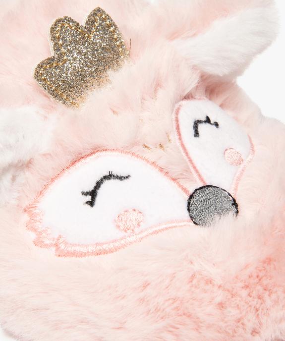 Chaussons femme forme mules en peluche motif animal vue6 - GEMO(HOMWR FEM) - GEMO