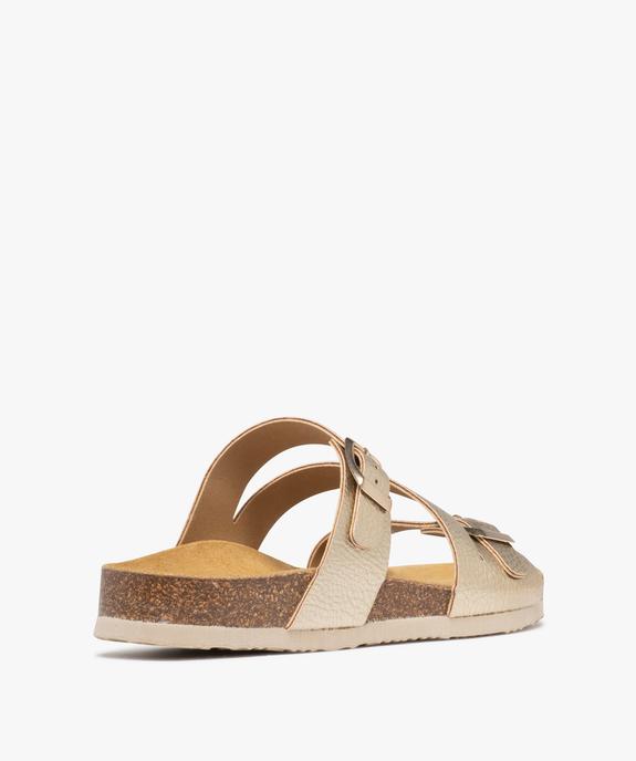 Mules métallisées avec brides à boucle femme - Valentina Baldano vue11 - VALENTINA BALDA - GEMO