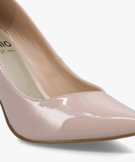 Escarpins femme unis et vernis à bout pointu vue6 - GEMO(URBAIN) - GEMO
