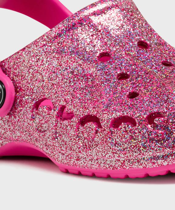 Sabots souples pailletés dessus perforé fille - Crocs vue6 - CROCS - GEMO