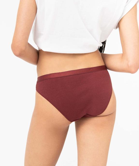 Culotte en maille côtelée femme (lot de 2) vue3 - GEMO 4G FEMME - GEMO