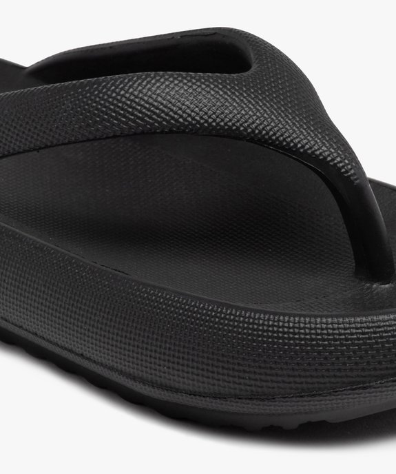 Tongs femme unies à semelle extra large vue6 - GEMO (PLAGE) - GEMO
