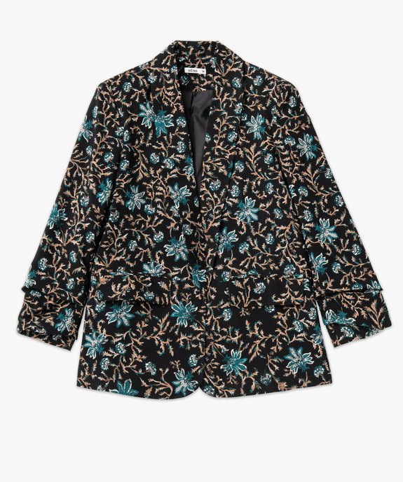Veste à manches ¾ froncées femme vue4 - GEMO(FEMME PAP) - GEMO