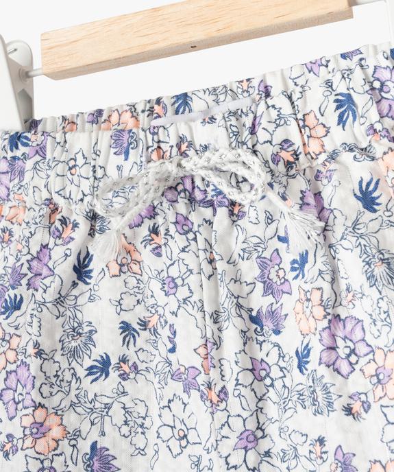 Short à motifs fleuris bébé fille - LuluCastagnette vue2 - LULUCASTAGNETTE - GEMO