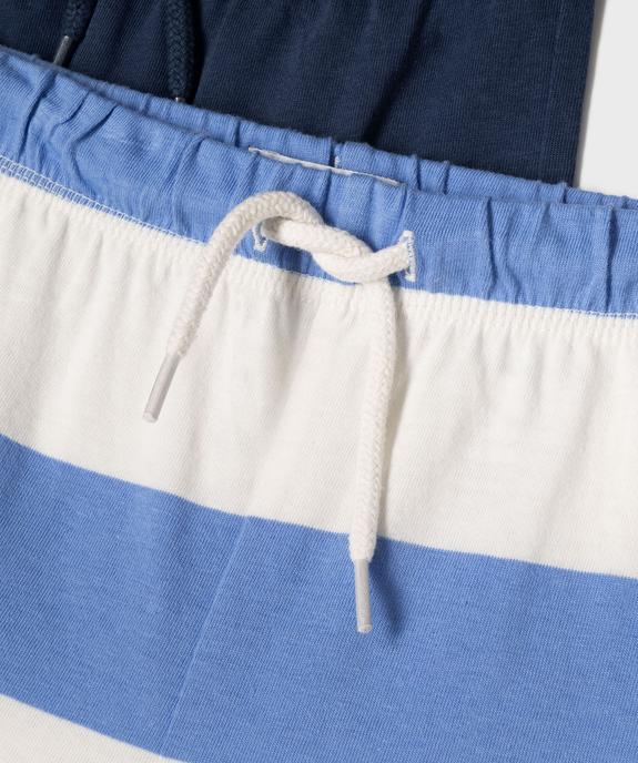 Shorts en coton avec taille ajustable bébé garçon (lot de 2) vue2 - GEMO 4G BEBE - GEMO