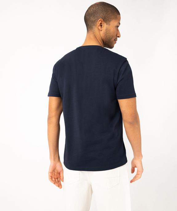 Tee-shirt manches courtes à motif estival homme vue4 - GEMO 4G HOMME - GEMO