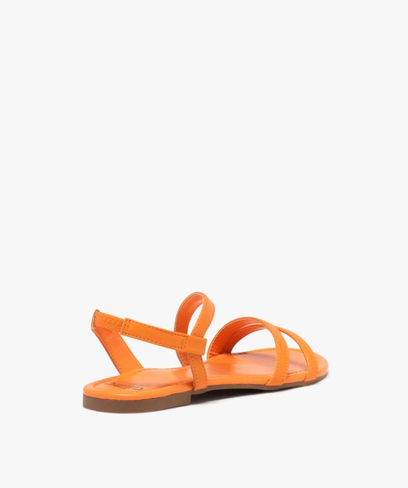 Sandales plates multibrides à enfiler femme vue4 - PREMIER PRIX BY GEMO - GEMO