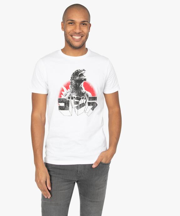 Tee-shirt homme à manches courtes imprimé Godzilla vue1 - GODZILLA - GEMO