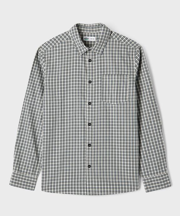 Chemise à carreaux en coton garçon vue1 - GEMO (JUNIOR) - GEMO